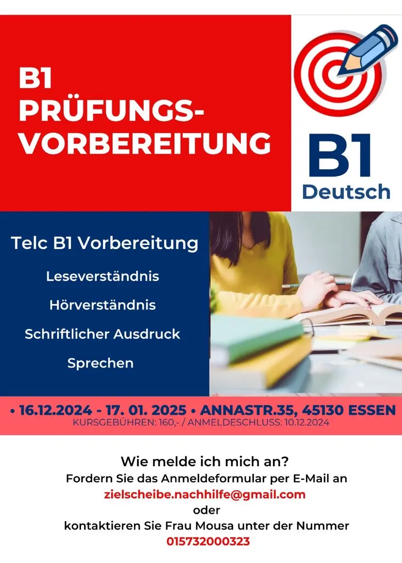 Prüfungsvorbereitung B1 Deutsch TelC : 4 Wochen = 4 Prüfmodule